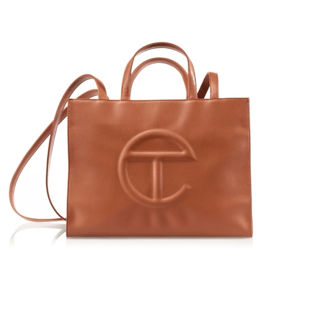 BRAND NEW Tan Telfar medium shopping bag.